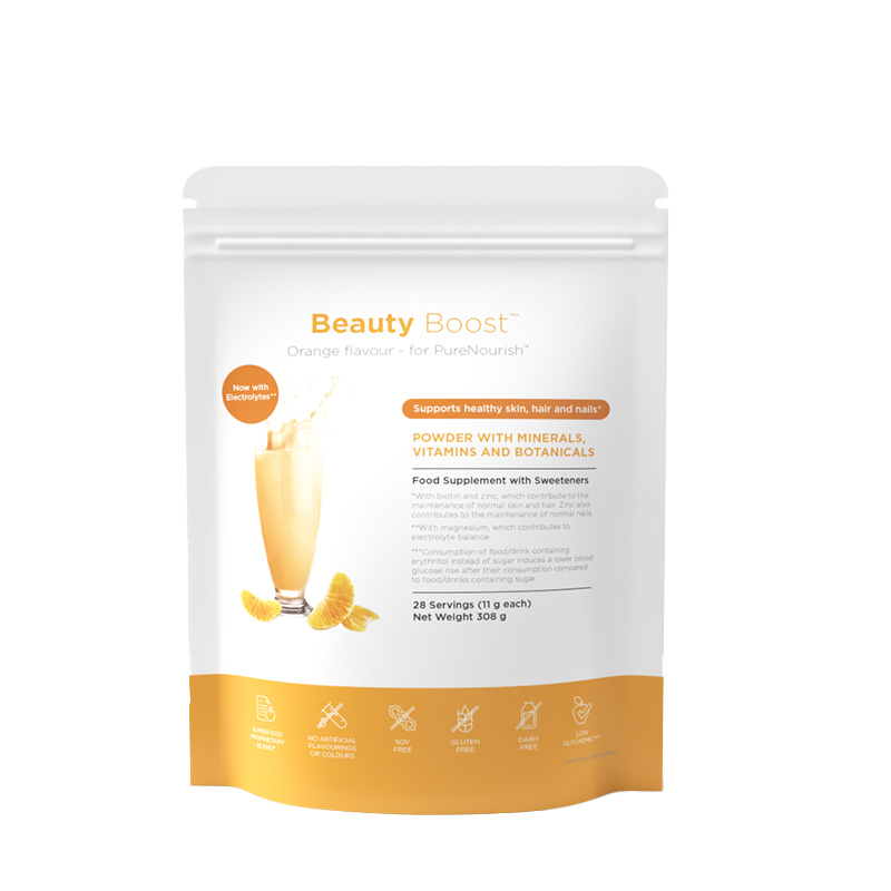 Beauty Boost Orange Flavour Paquete Producto